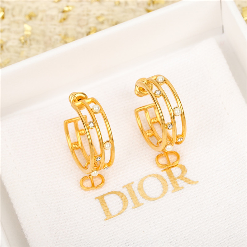 D10r letter earrings