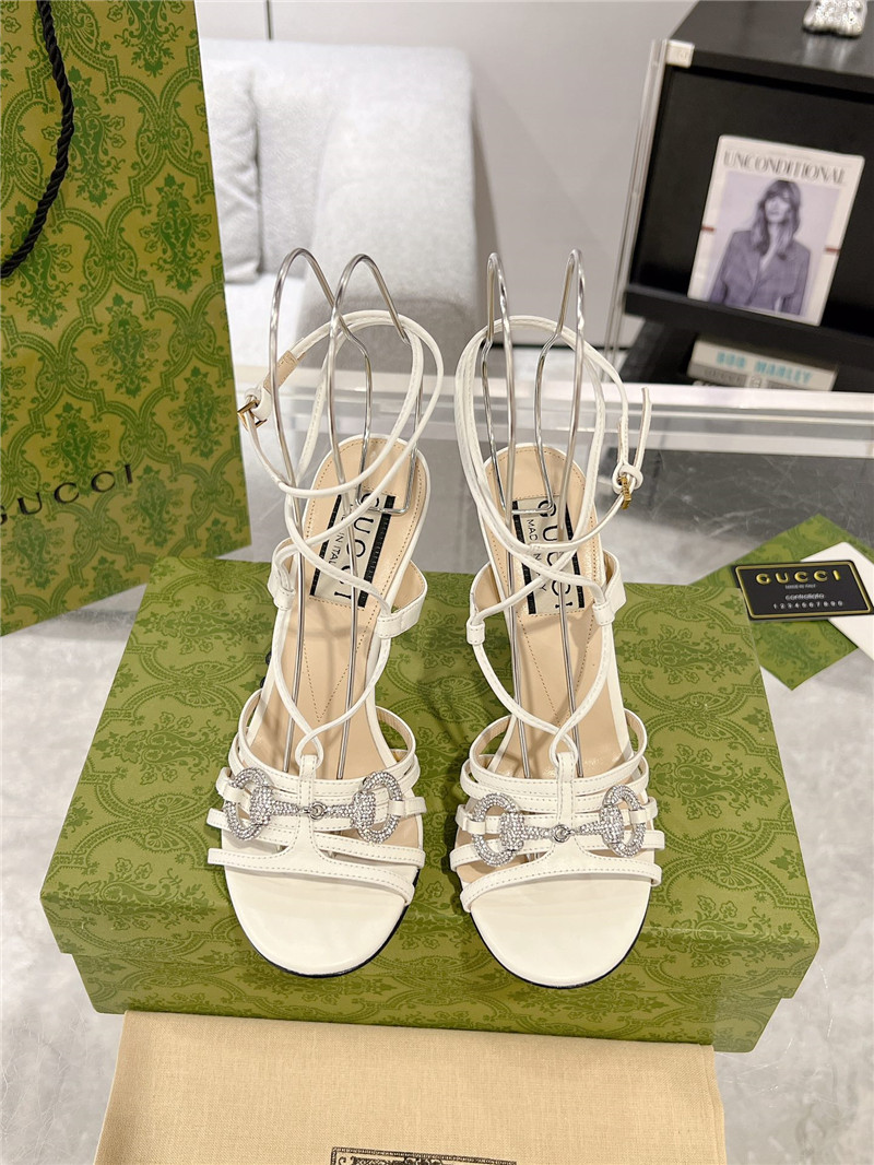 gvc*1 replica shoes crystal D1am0nd embellished high heel sandals