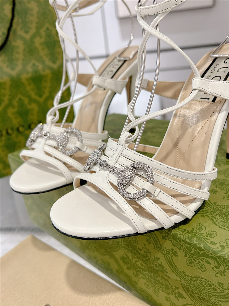 gvc*1 replica shoes crystal D1am0nd embellished high heel sandals
