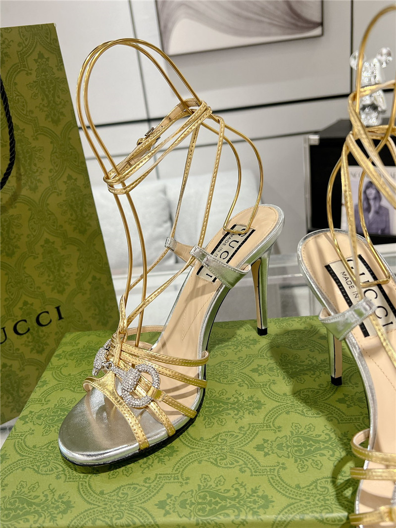 gvc*1 replica shoes crystal D1am0nd embellished high heel sandals