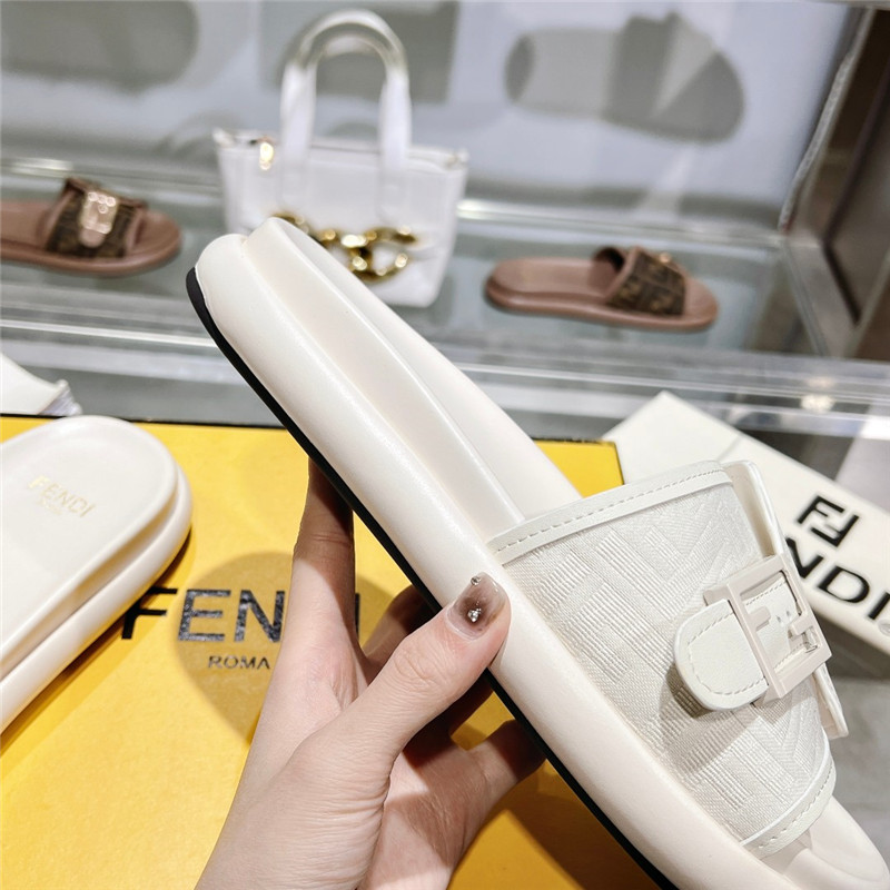 f**di double strap flat slippers Marg*e1a replica shoes