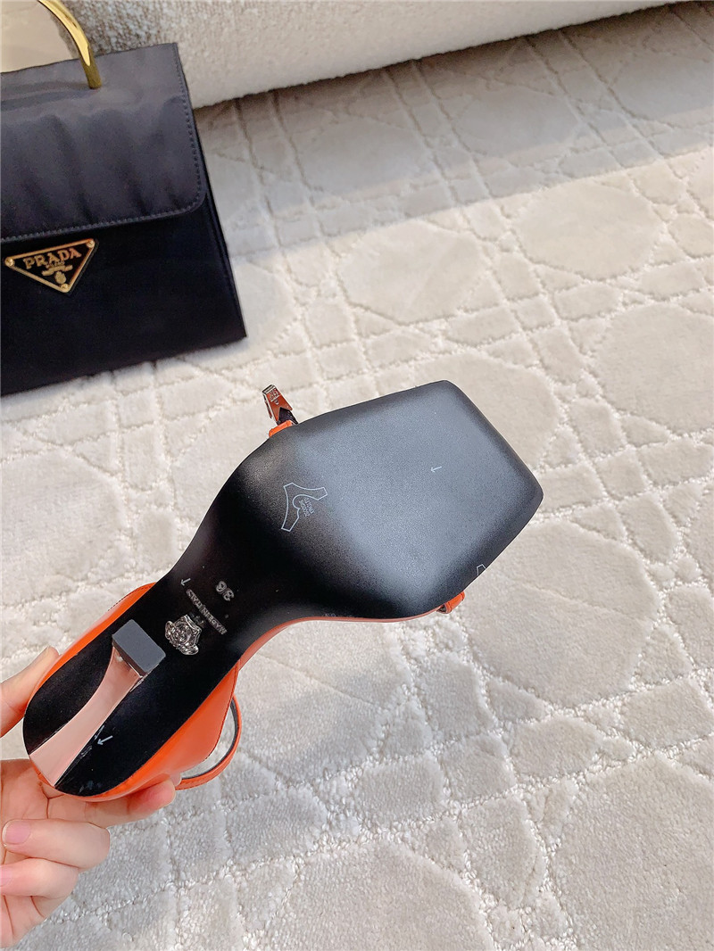 Versace square toe high heel sandals best replica shoes website