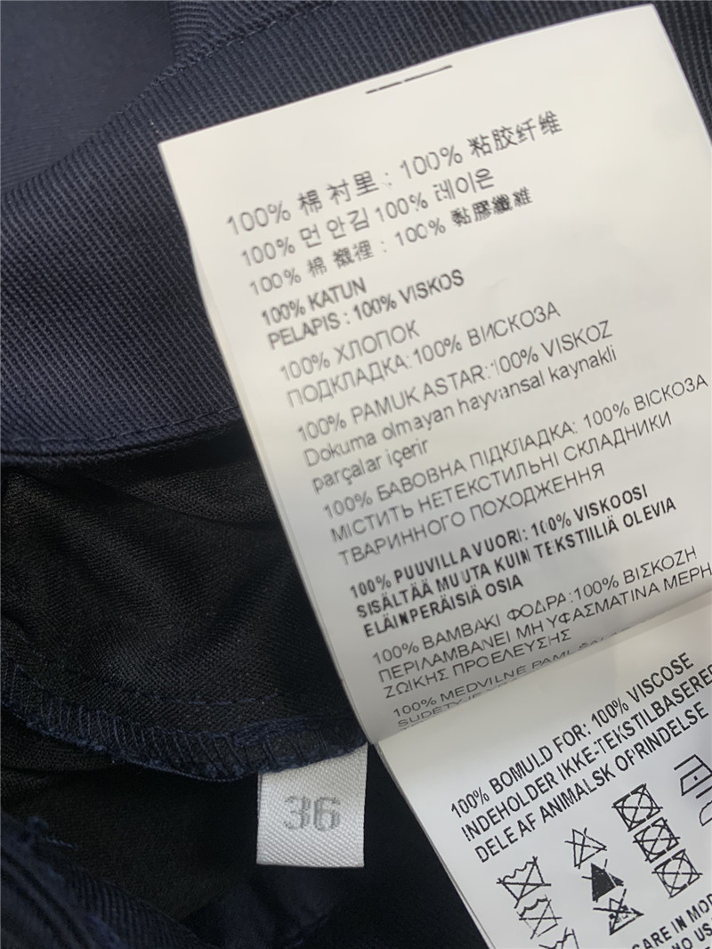 Miu Miu Navy Blue Mini Pleated Skirt