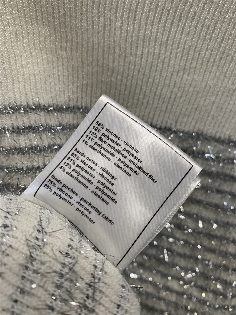 Ch**el round neck knitted cardigan coat replicas clothes