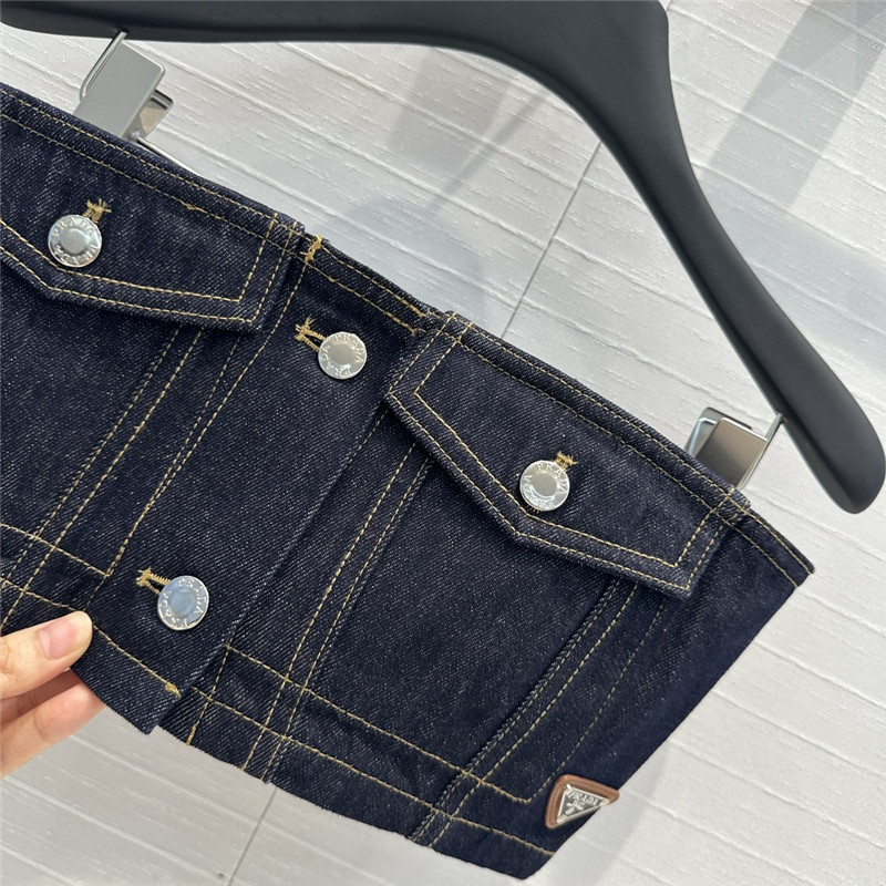 Pra*a tube top vest cheap replica designer clothes