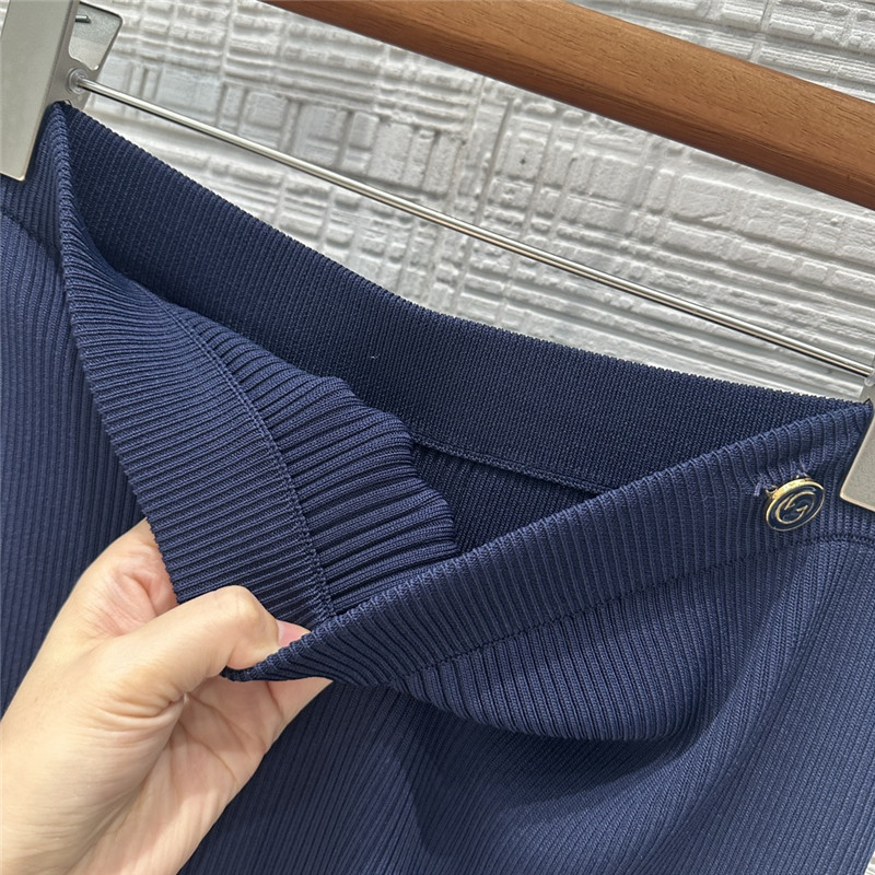 Gvc*1 ribbed viscose knitted skirt replica clothes