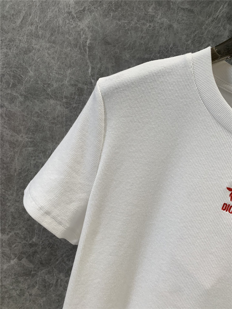 D10r embroidered round neck short-sleeved t-shirt replicas clothes