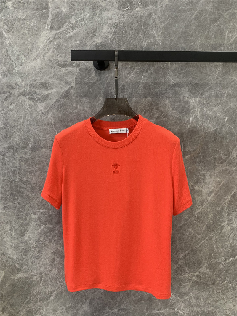 D10r embroidered round neck short-sleeved t-shirt replicas clothes