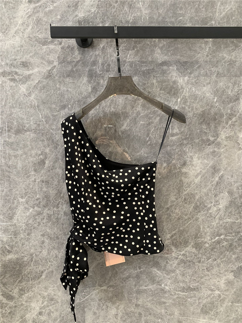 M1um1u lace-up vest top replica d&g clothing