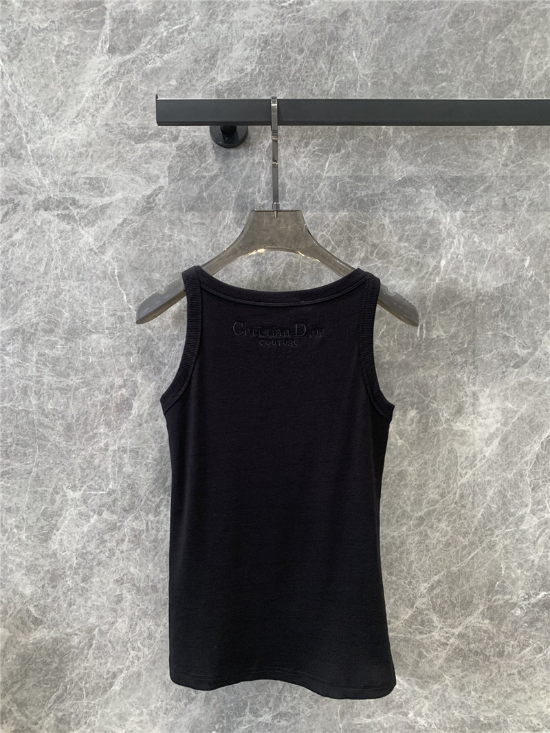D10r cd bee embroidery casual small vest replicas clothes