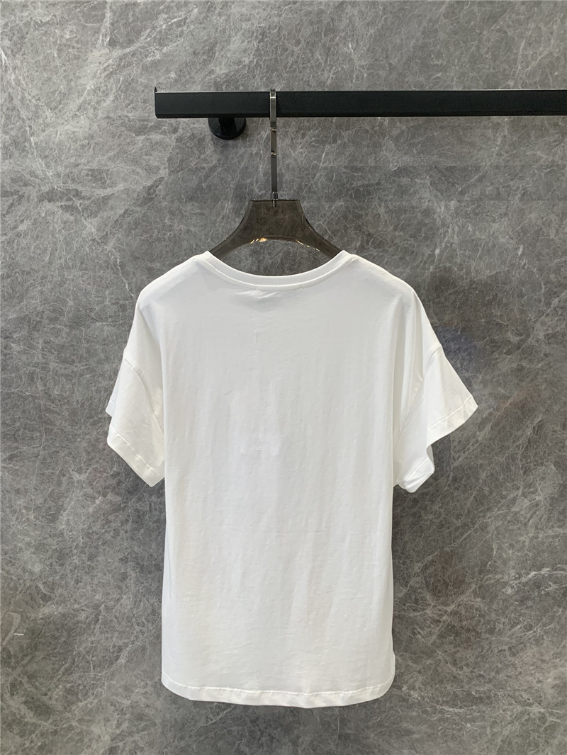 D10r floral print round neck short sleeve t-shirt replicas clothes