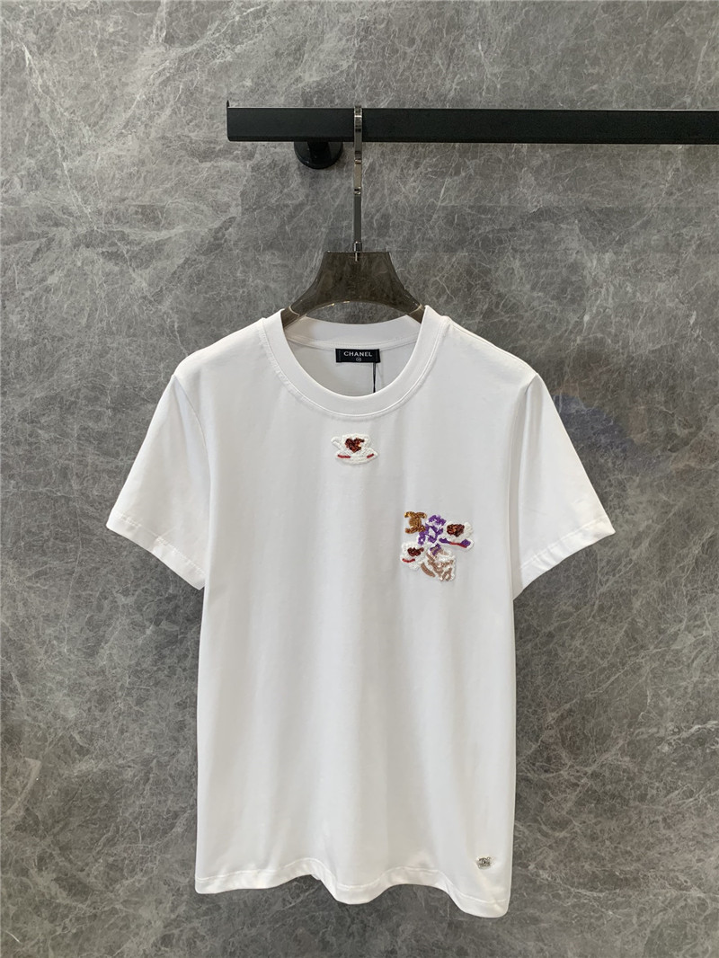 Ch**el round neck short sleeve t-shirt replica clothing sites