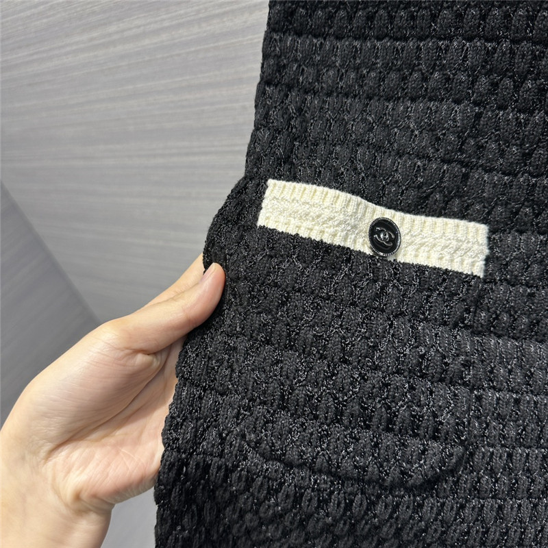 Ch**el embossed woven vest dress replica clothes