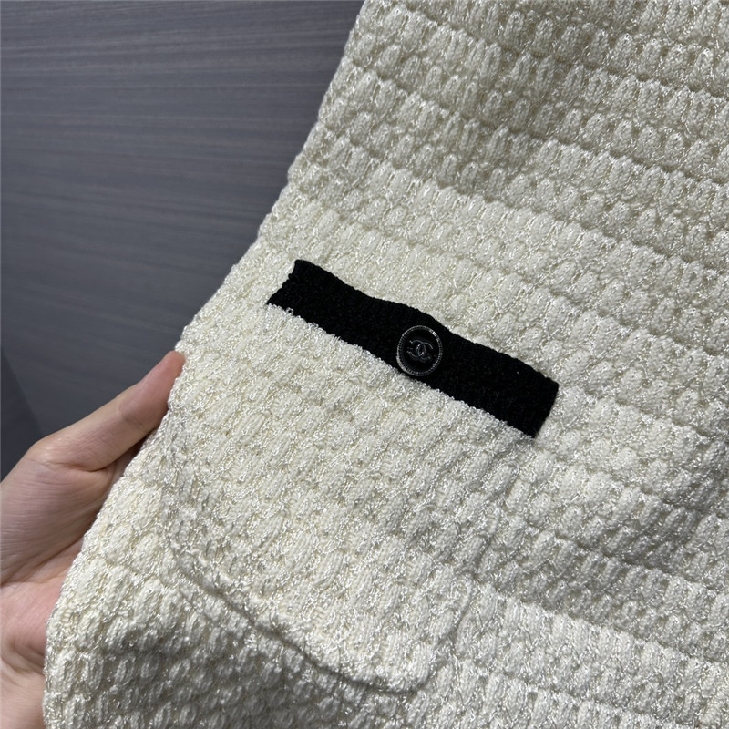 Ch**el embossed woven vest dress replica clothes