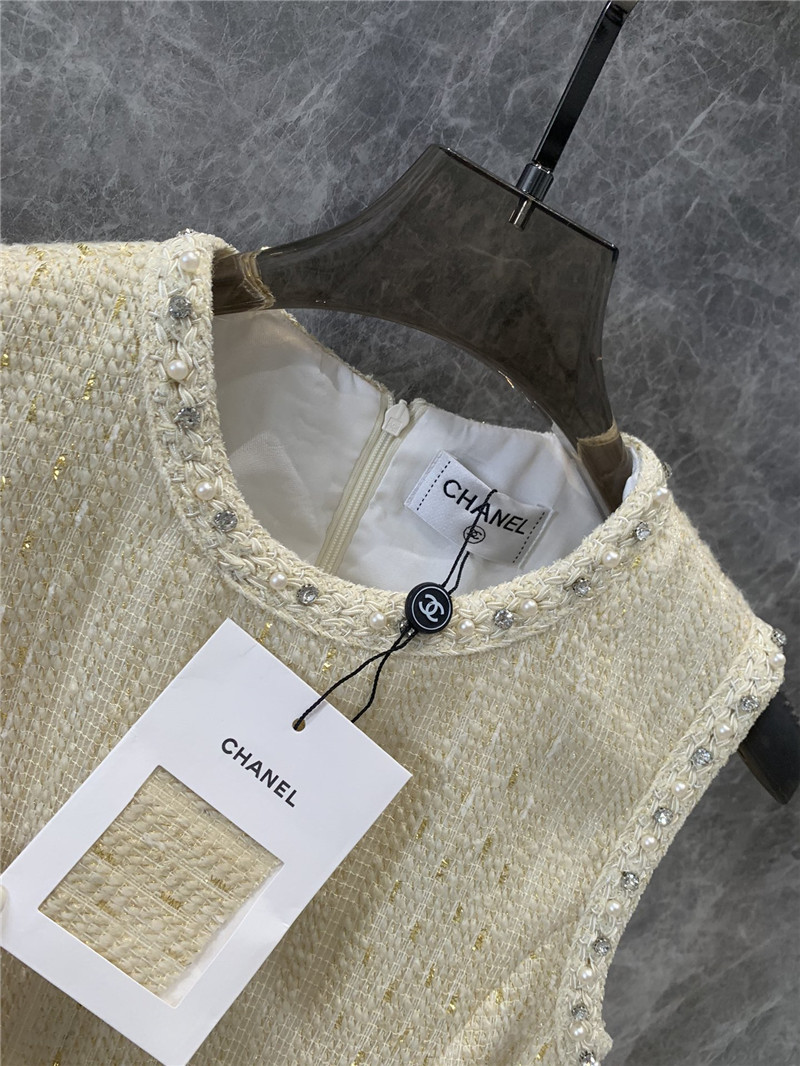 Ch**el woolen sleeveless vest dress replica clothes