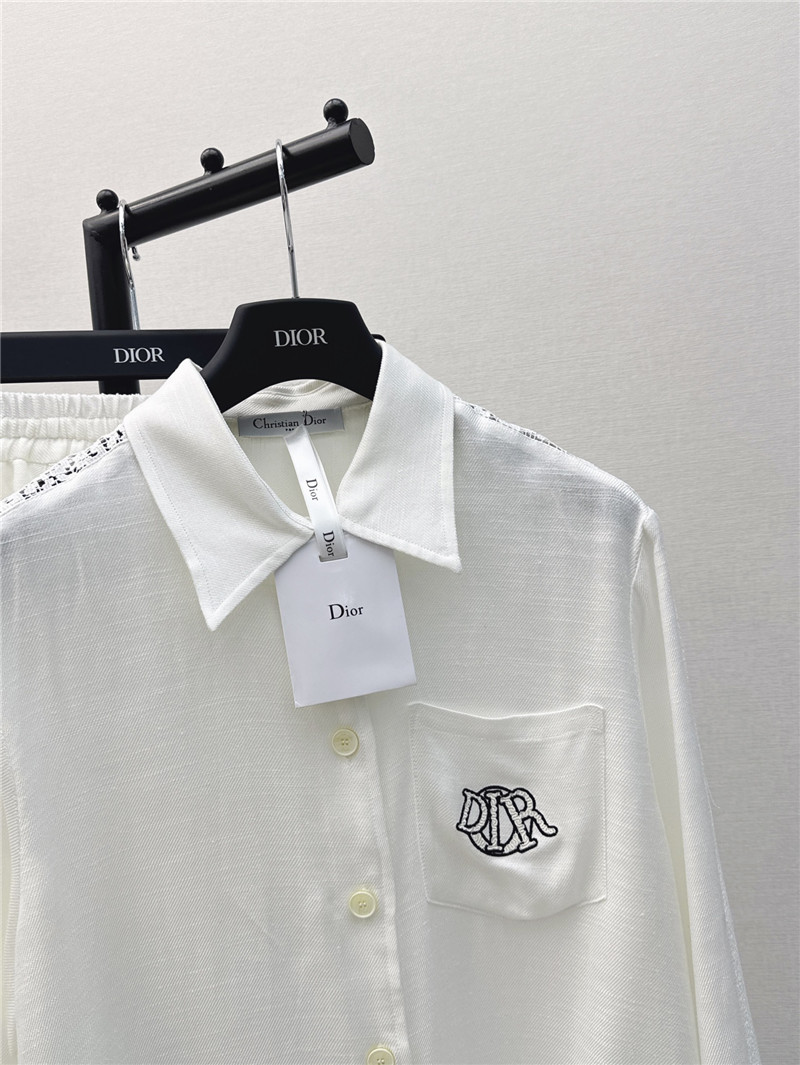 D10r embroidered logo patchwork lace series suit replicas clothes