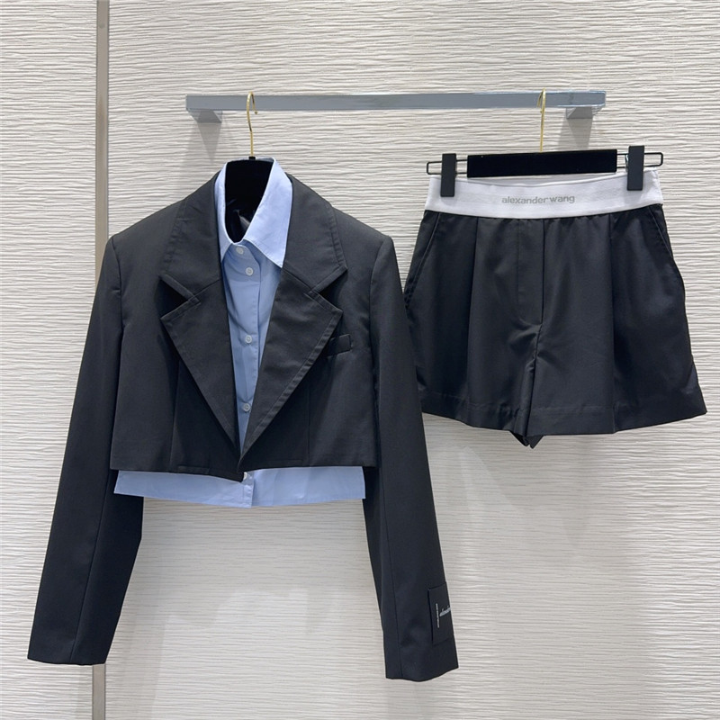 A1exa*der wang classic fake two piece suit replicas clothes