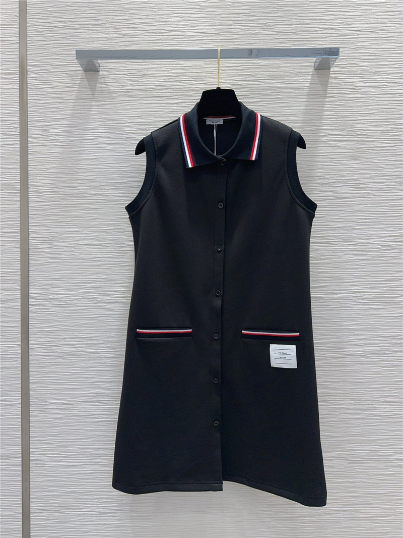 THOM BROWNE sleeveless vest polo skirt replica clothing