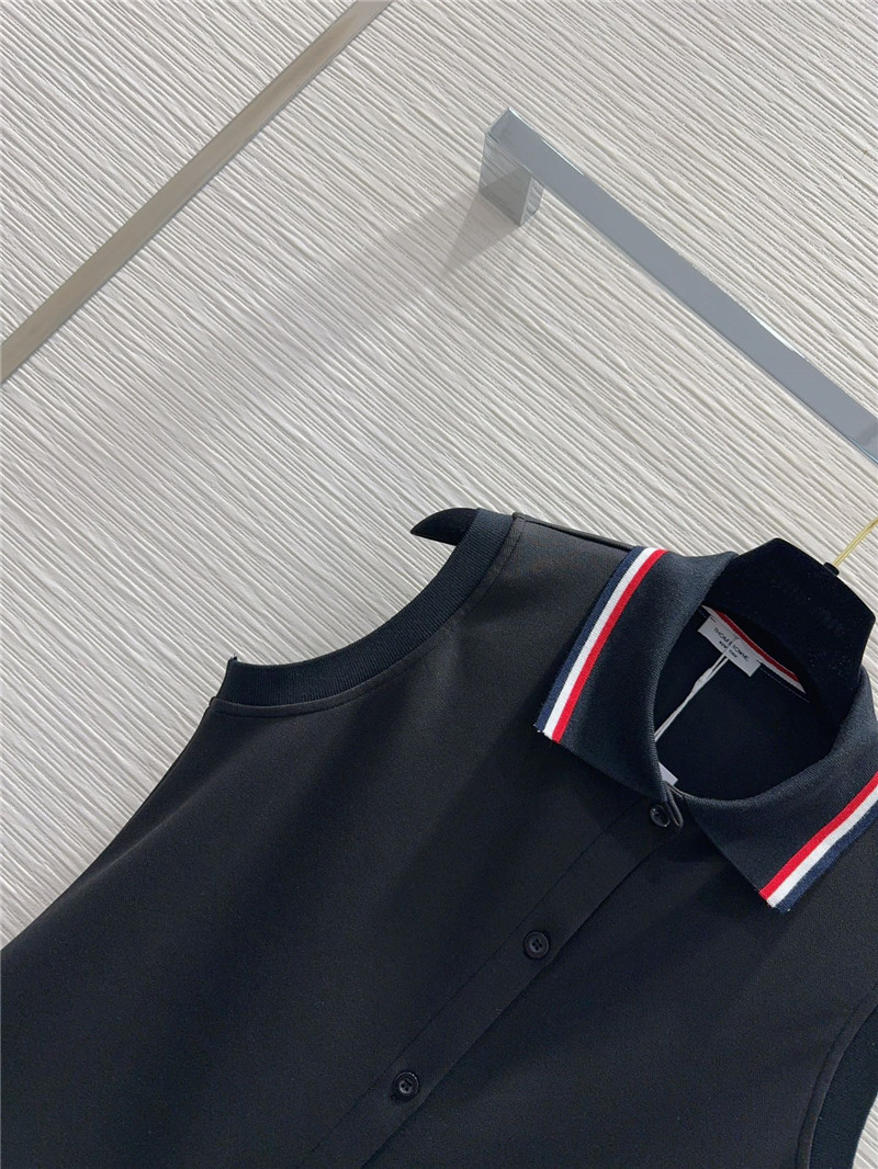 THOM BROWNE sleeveless vest polo skirt replica clothing