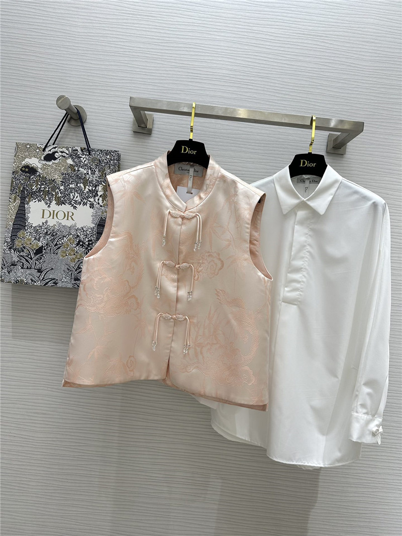 D10r single breasted buttoned waistcoat replica clothes