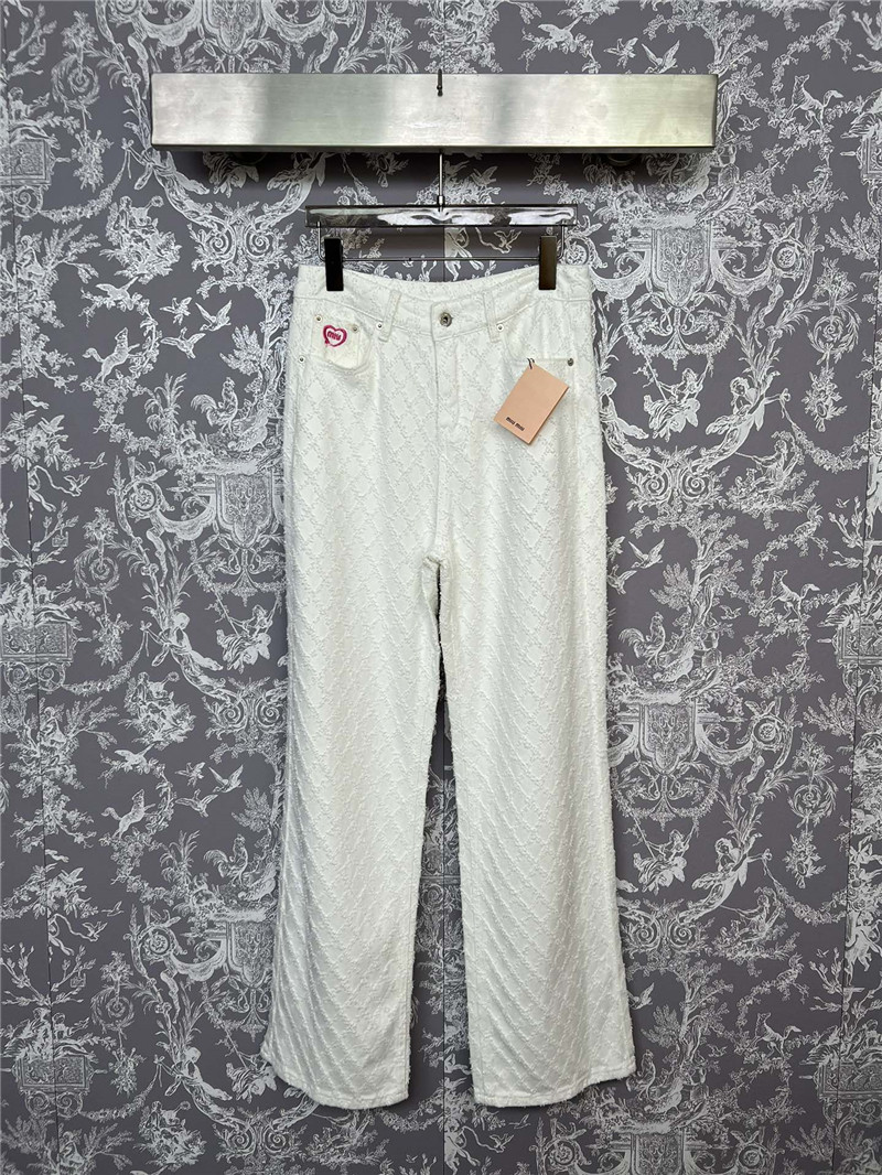 M1um1u new jacquard jeans cheap replica designer clothes