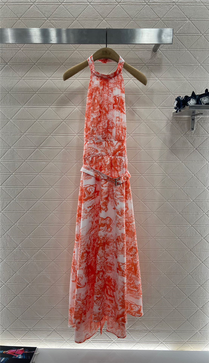 D10r halterneck one piece dress replica clothes