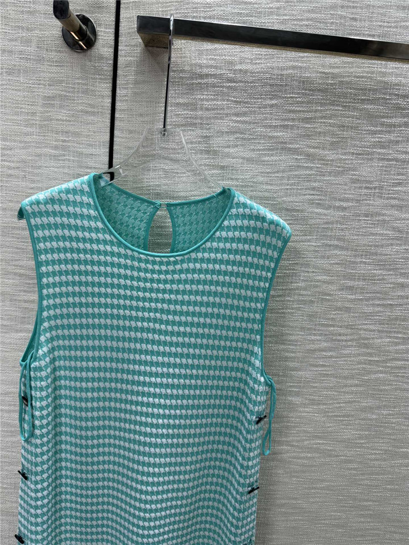D10r houndstooth sleeveless knit dress replica clothing sites