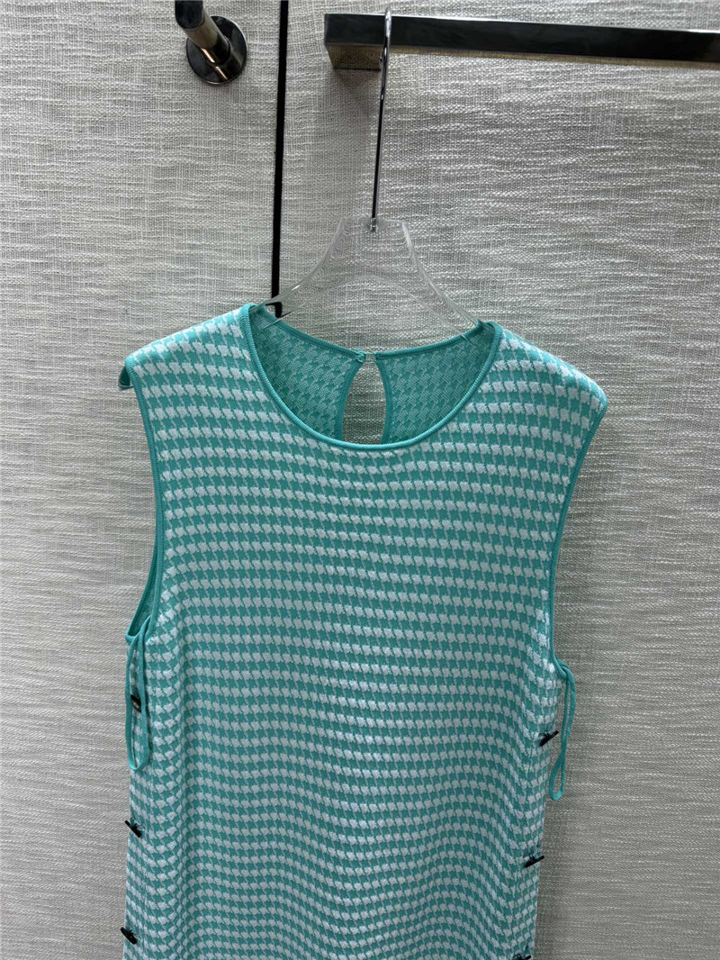 D10r houndstooth sleeveless knit dress replica clothing sites