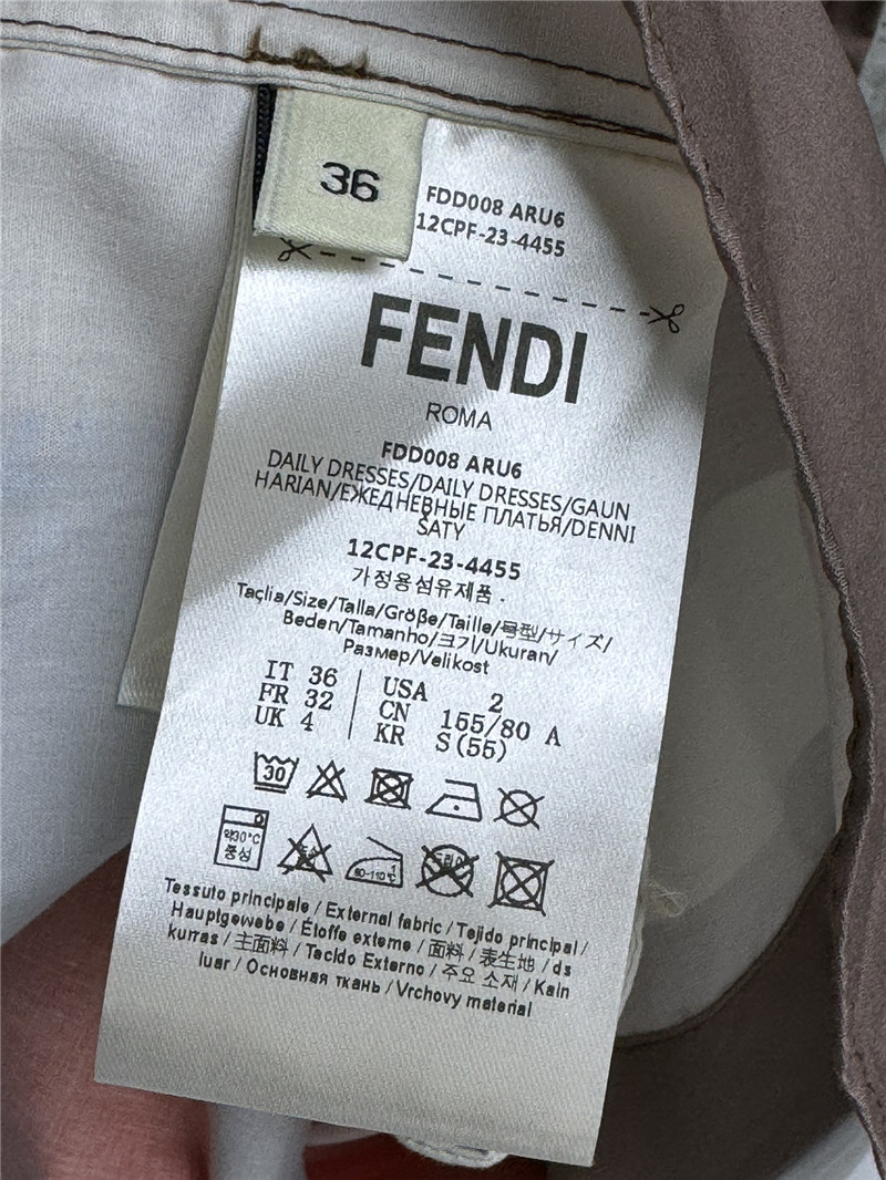F**di colorblock shirt dress replica designer clothes