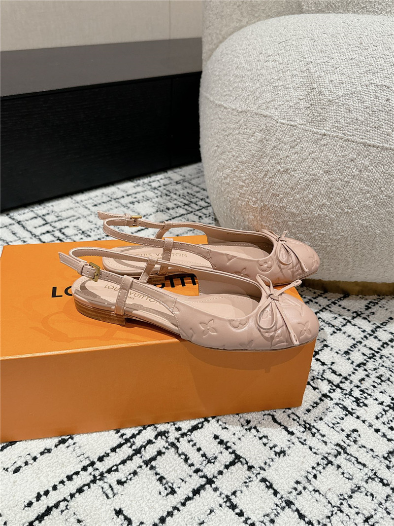 l0vis Vvtt0n nina slingback ballerina pink calfskin