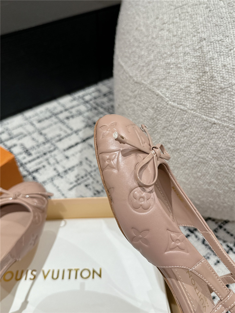 l0vis Vvtt0n nina slingback ballerina pink calfskin
