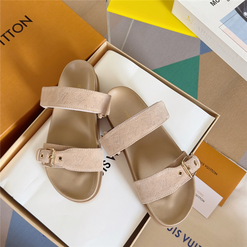 l0vis Vvtt0n bom dia flat comfort mule beige clair
