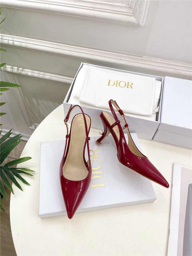 D10r tribales slingback pump burgundy patent calfskin