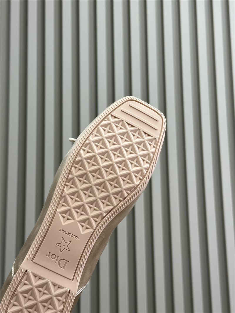 chr1st1an D10r d-joy beige satin ballet flats
