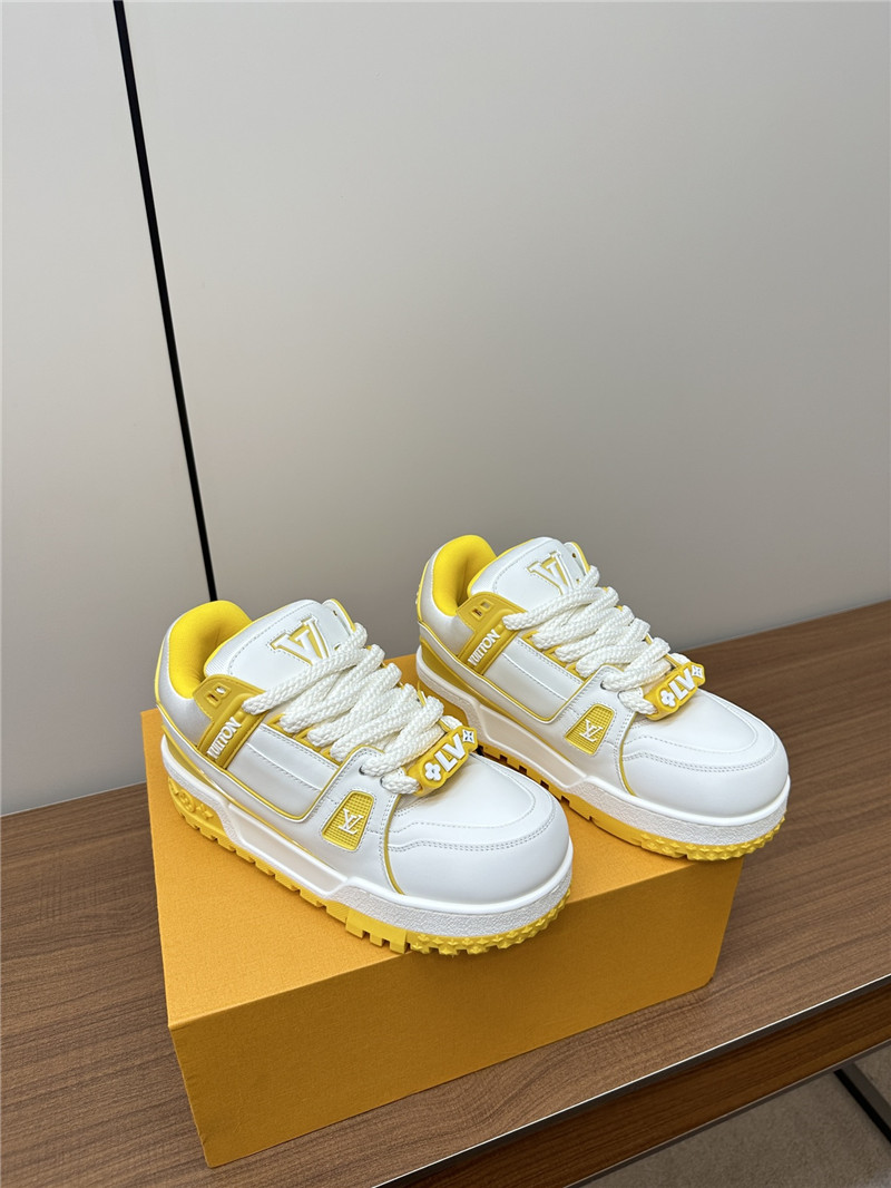 l0vis Vvtt0n lv trainer maxi sneakers white yellow