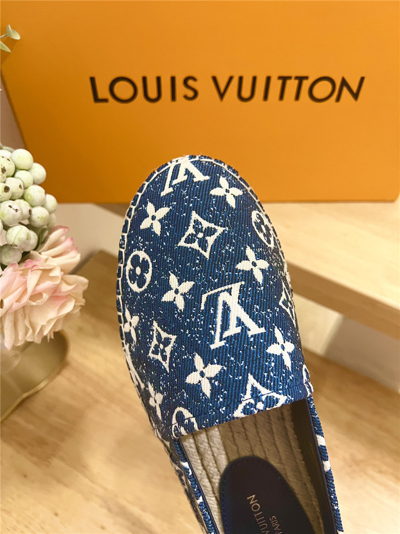 l0vis Vvtt0n bidart espadrilles blue monogram textile