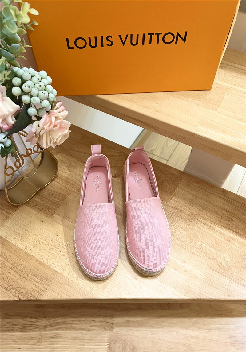 l0vis Vvtt0n bidart espadrilles pink monogram textile