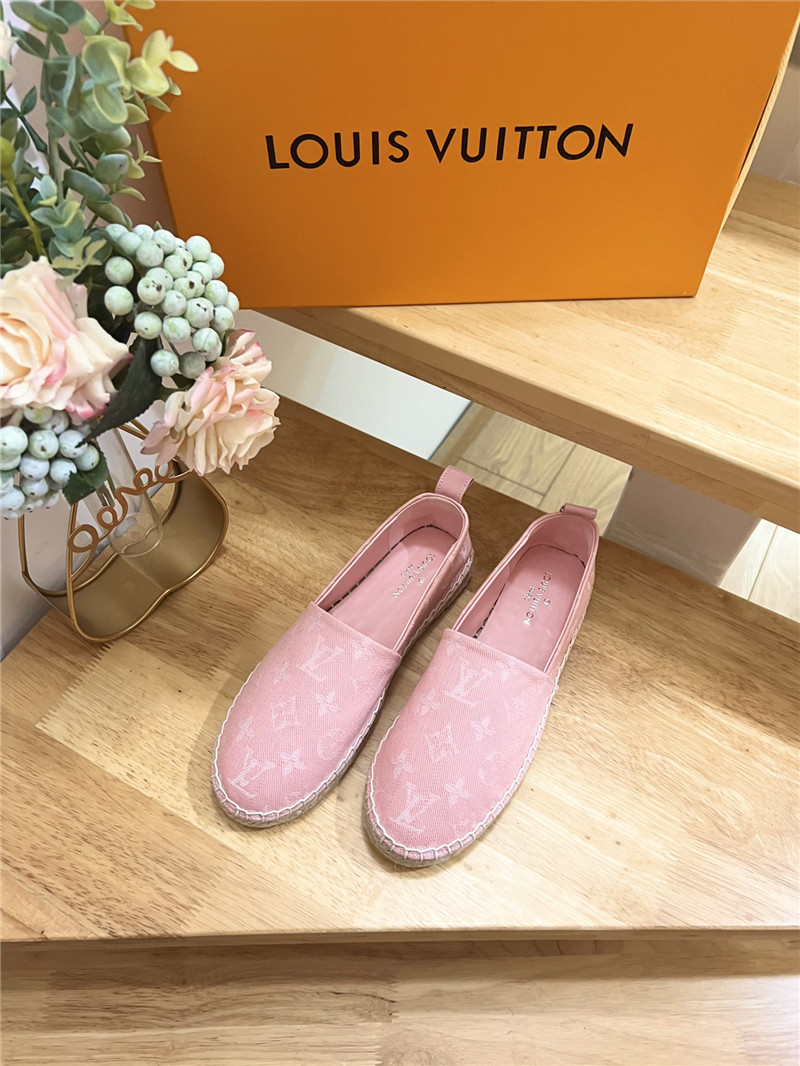 l0vis Vvtt0n bidart espadrilles pink monogram textile