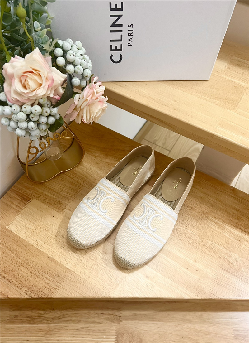 Ce1i*e les espadrilles beige triomphe jacquard canvas