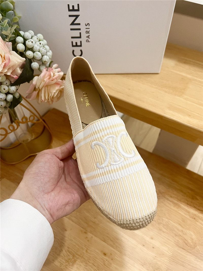 Ce1i*e les espadrilles beige triomphe jacquard canvas