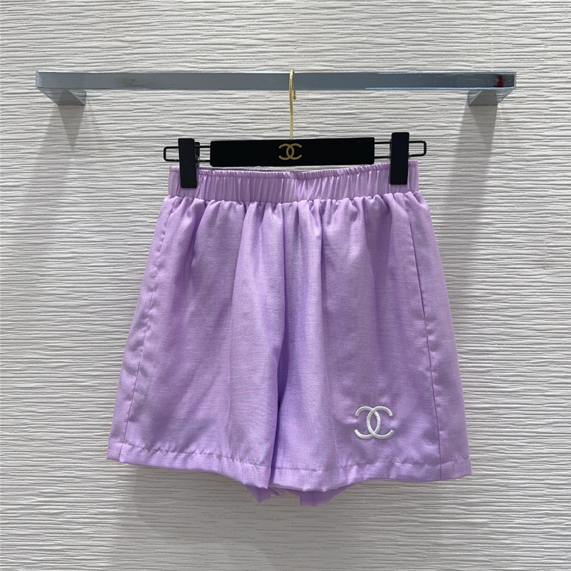 Ch**el shirt + shorts set replica designer clothes
