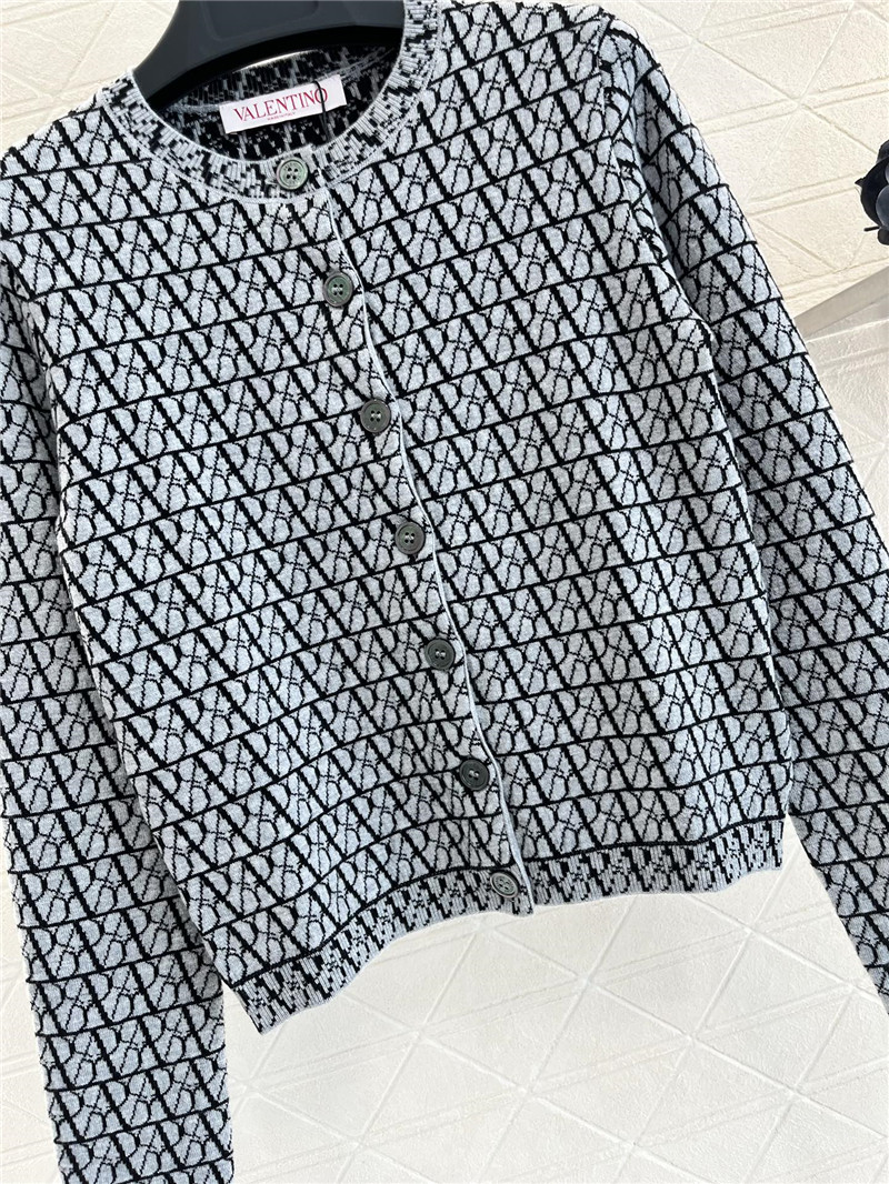 Va1e*ntin0 jacquard knit cardigan