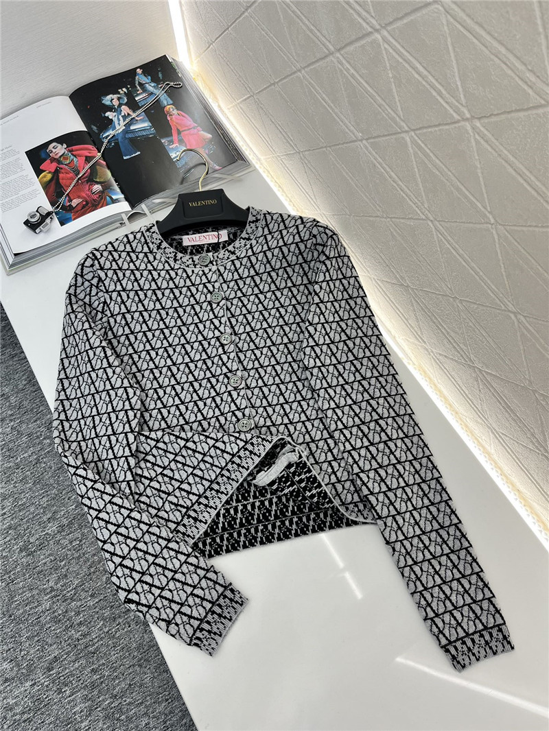Va1e*ntin0 jacquard knit cardigan