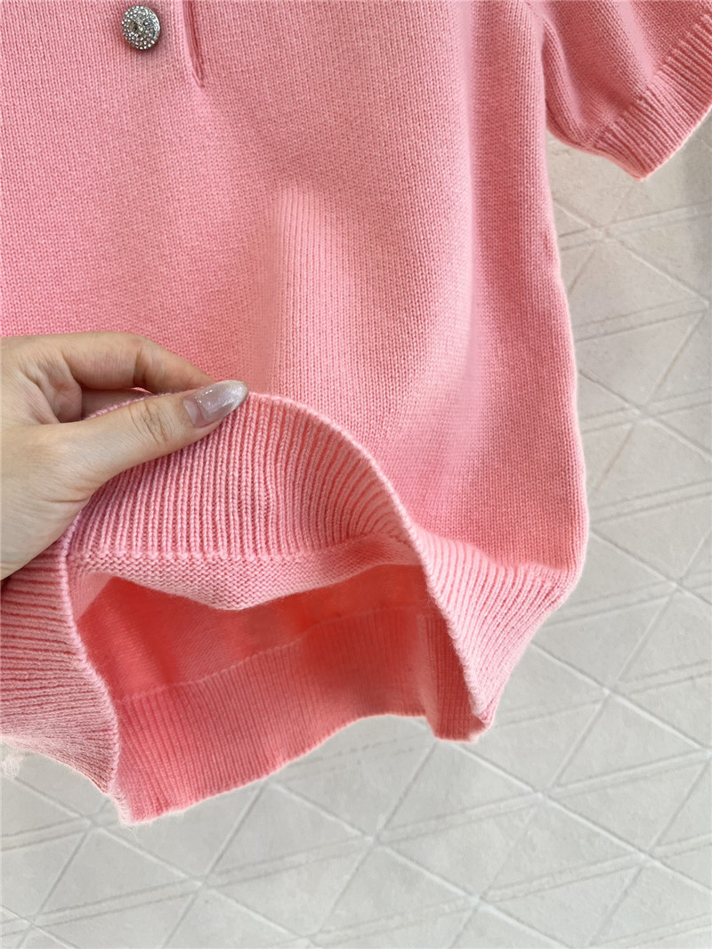 Va1e*ntin0 lapel   knitted top replicas clothes