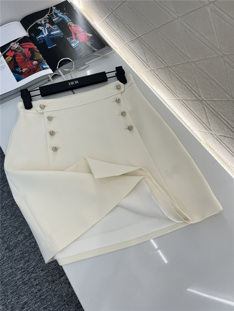 D10r double row a-line mini skirt cheap replica designer clothes