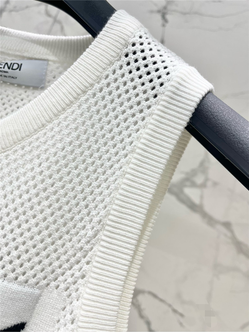 F**di hollow jacquard vest replica clothing sites