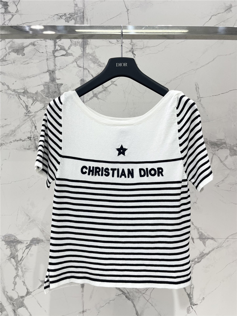 D10r striped knitted short sleeve replica clothing sites
