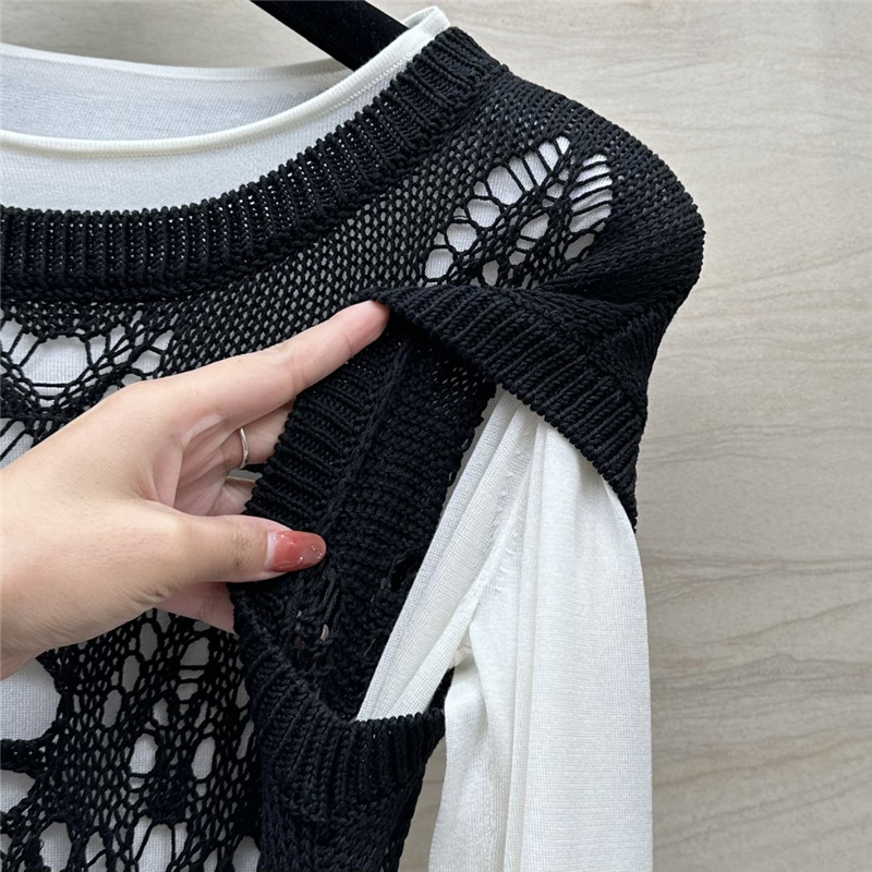Ch**el hollow knit dress replica d&g clothing