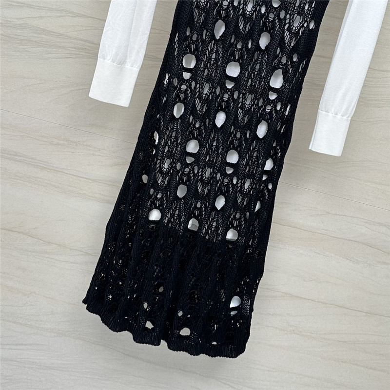 Ch**el hollow knit dress replica d&g clothing