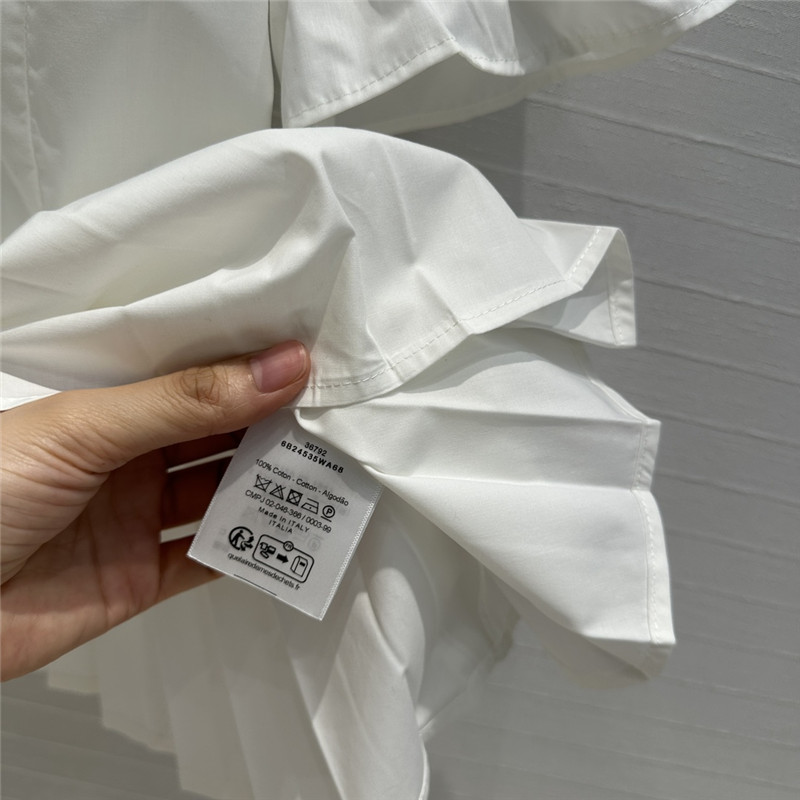 D10r palace style ruffle round collar shirt replica d&g clothing